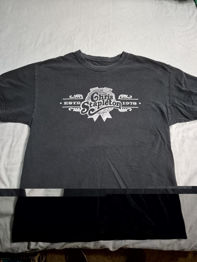 Chris Stapleton Black Short Sleeve T-Shirt Men's Large