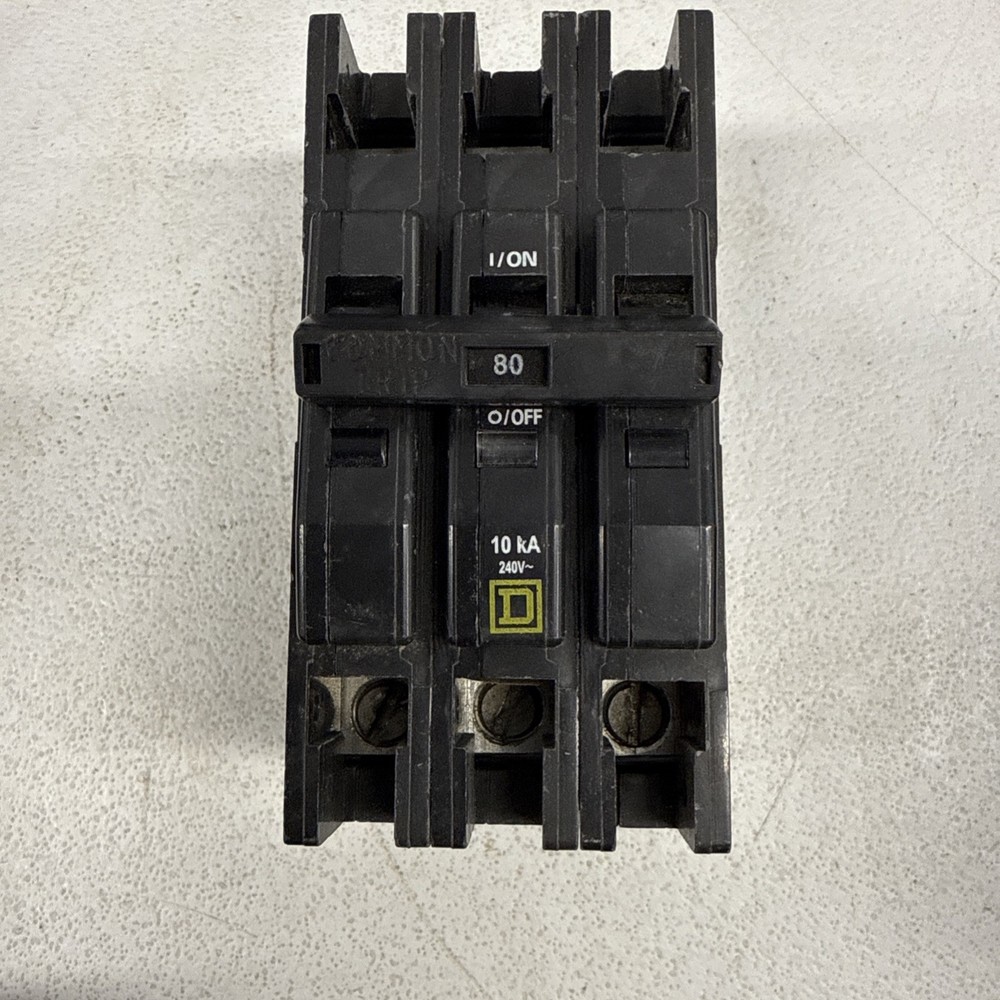 SQUARE D QOU380 80A, 3-Pole 240Volt FeedThru