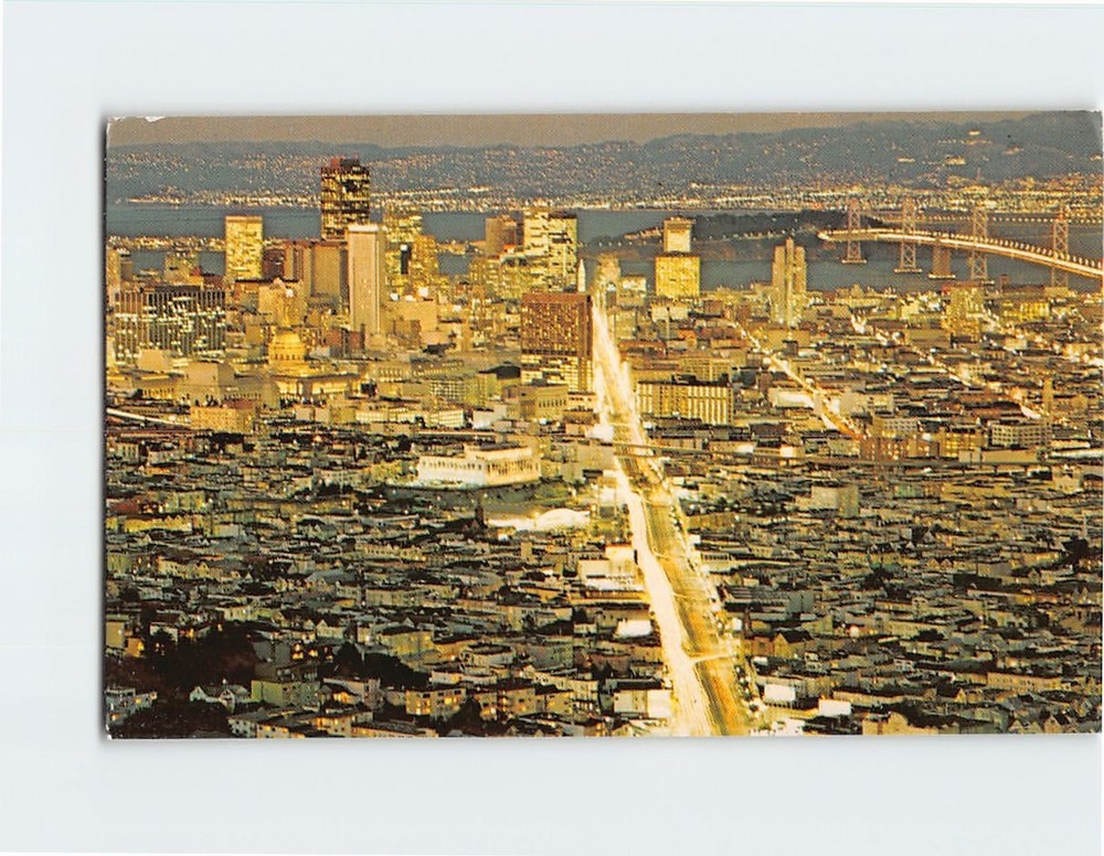 Postcard Aerial View of San Francisco California USA
