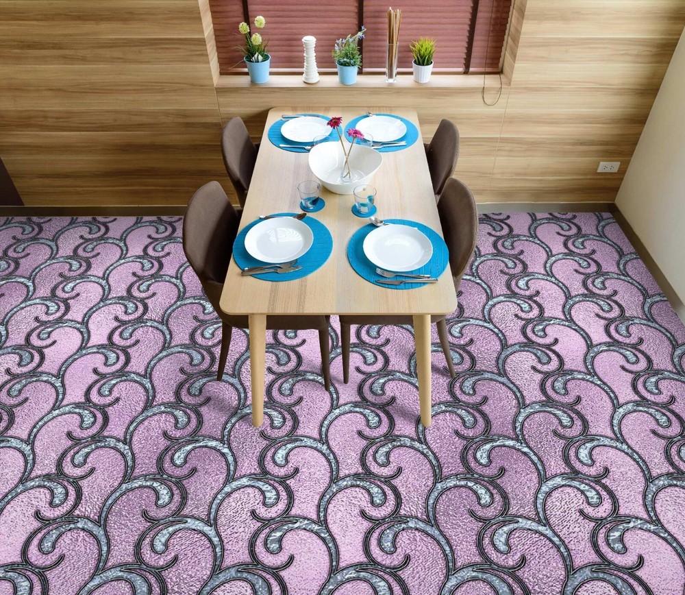 3D Purple Art SKE1565 Epoxy Floor Wallpaper Print Decal Home Decor