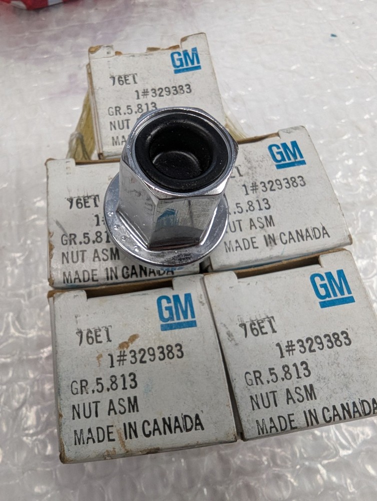 Corvette Cosworth Vega Aluminum Wheel Lug Nut Set NEW GM 329383 NOS Set Of 5