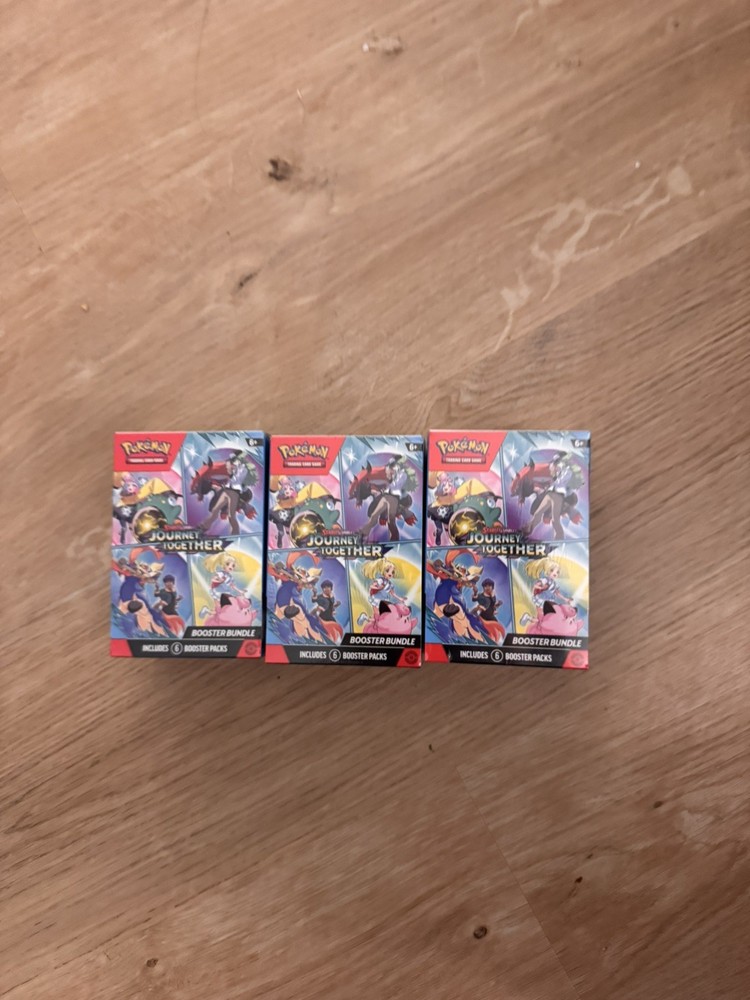 Pokémon Journey Together Booster Bundle Box TCG 3 Boxes Sealed English