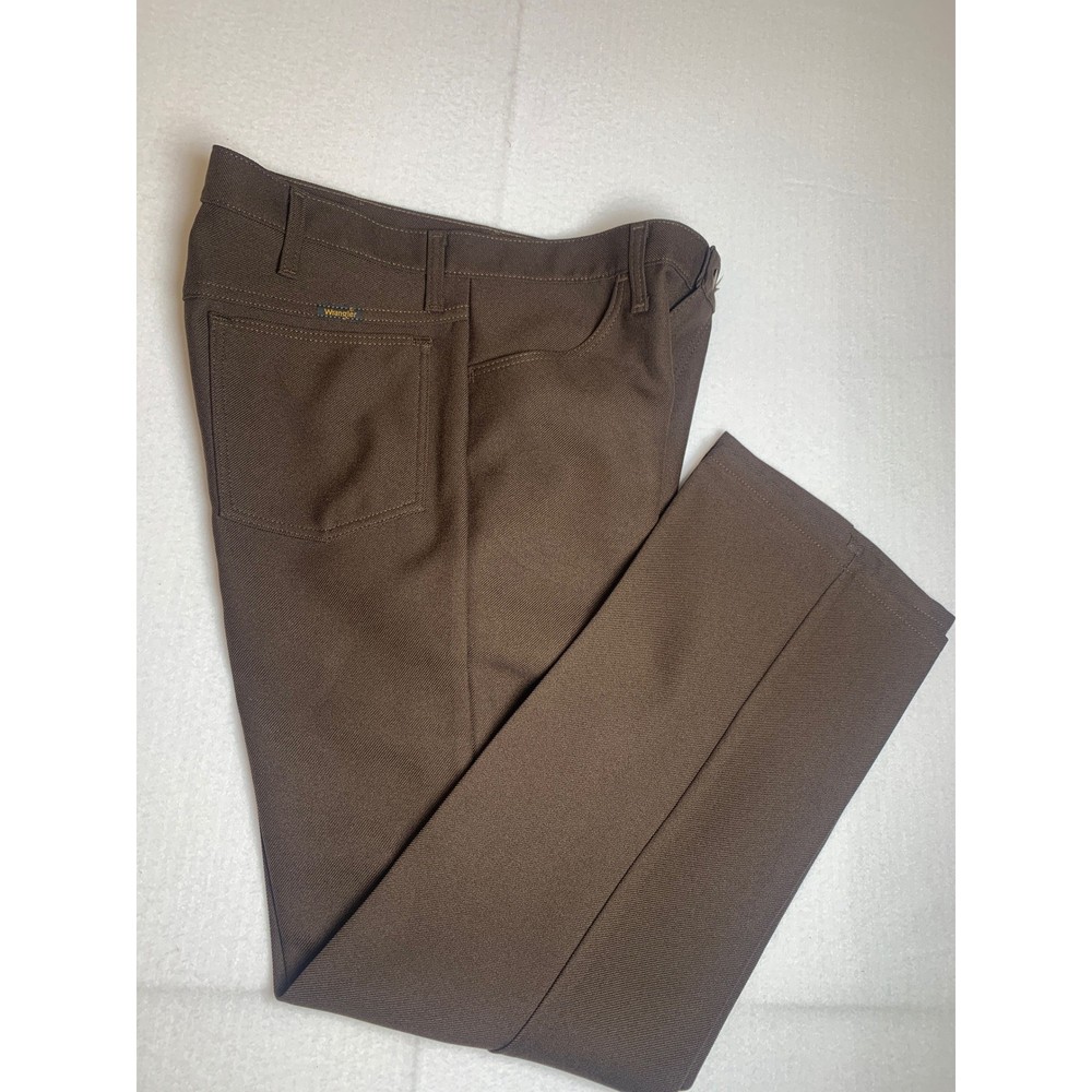 Vintage Wrangler Mens  Western Dress Pants Polyester Twill 33x30 Straight Leg