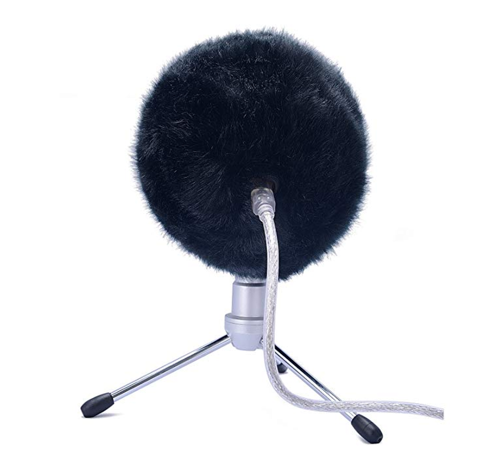 High Quality Professional Microphone Furry Windscreen for Blue Snowball Black C