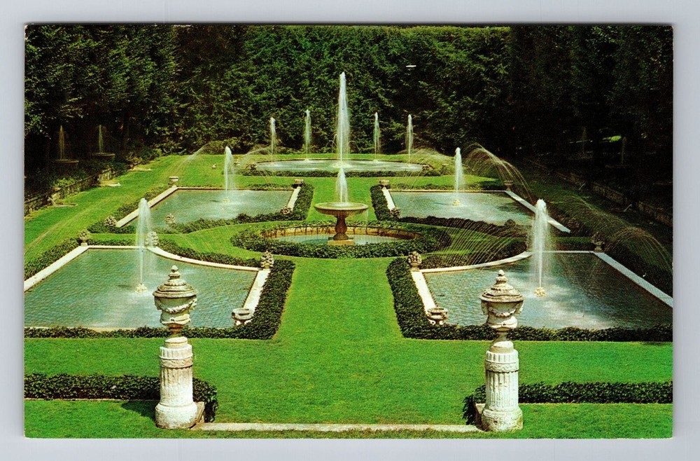 Kennett Square PA-Pennsylvania, Longwood Gardens, Antique Vintage Postcard