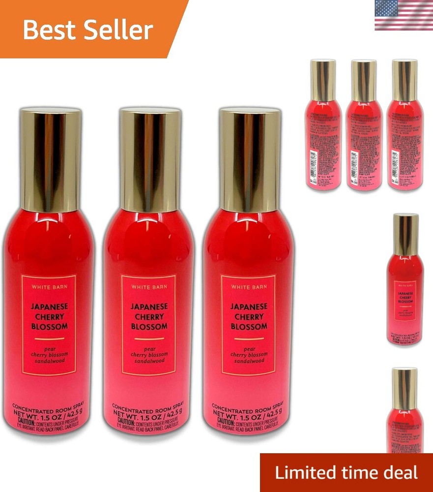 Bath & Body Works Japanese Cherry Blossom Room Spray 3-Pack 1.5 Oz