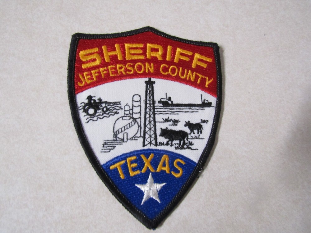 PATCH LAW ENFORCEMENT OLDER SHERIFF DEPARTMENT TEXAS COUNTY OF JEFFERSON BLACK T