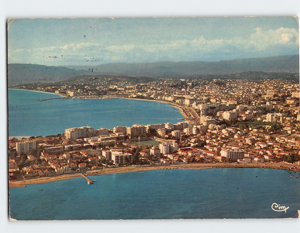 Postcard Vue panoramique aerienne Cannes France