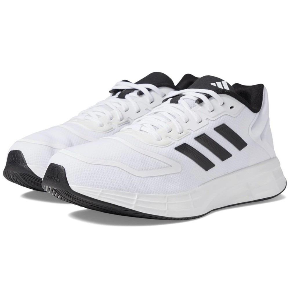 Adidas Duramo 10 White Black Sneakers Running  Shoes HQ4130 Mens Size 11 NWB