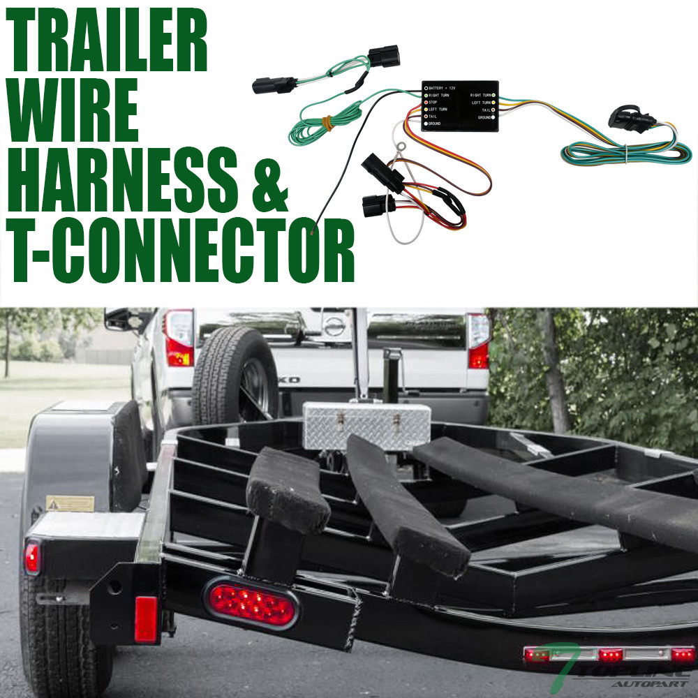 Topline For 2013-2016 Ford Escape Trailer Hitch 4-Way Wiring Harness Connector