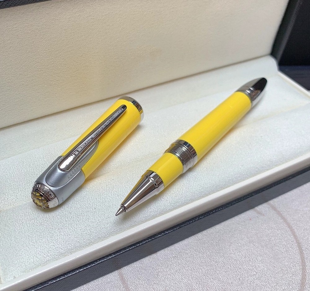 Deluxe Characters Ferrari Series Yellow Color 0.7mm Rollerball Pen No Box