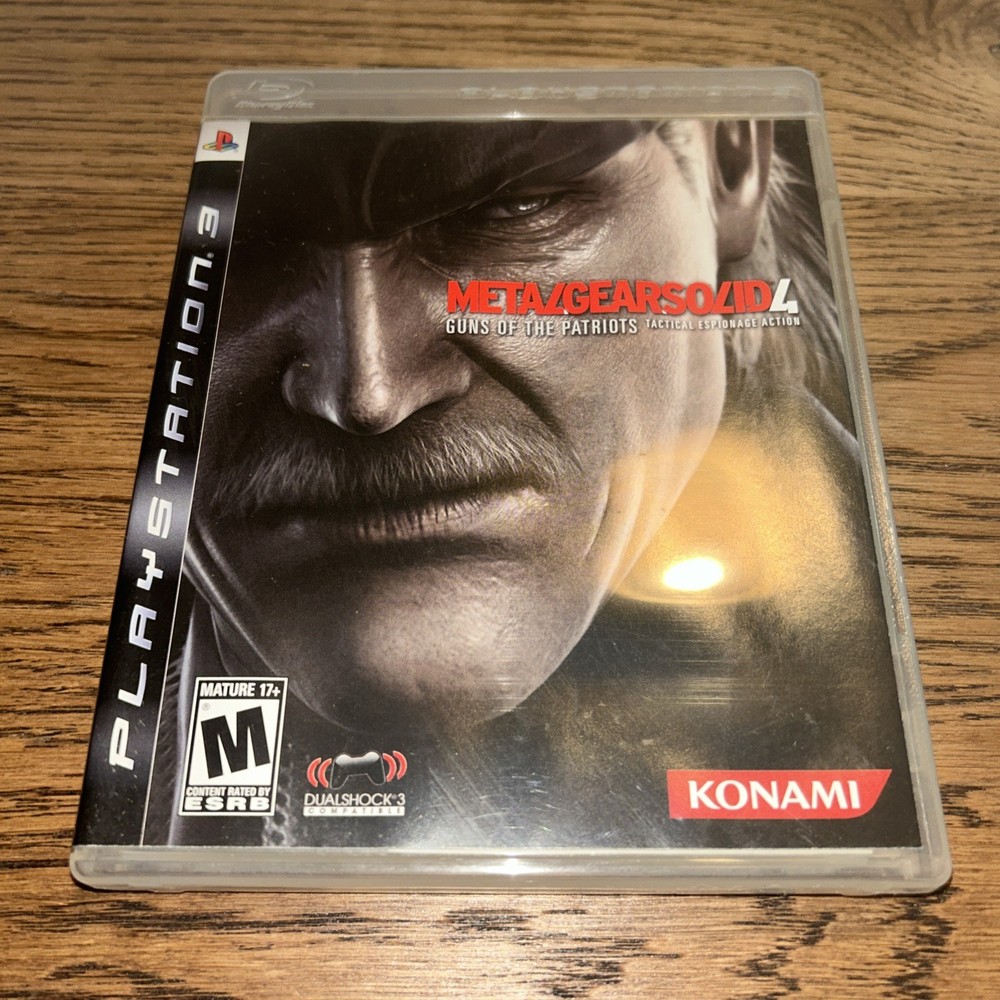 Metal Gear Solid 4 for PS3, Case, Disk, and Manual