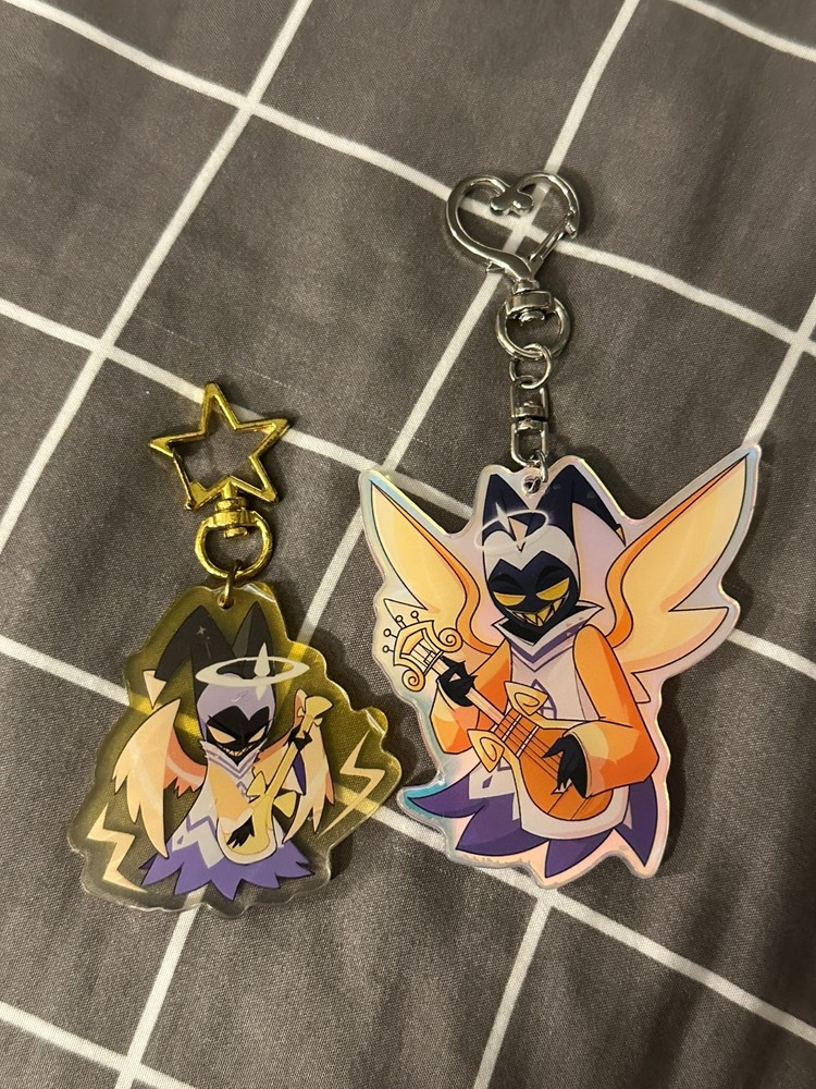 Hazbin Hotel Adam Fanmade Acrylic Keychain Bundle