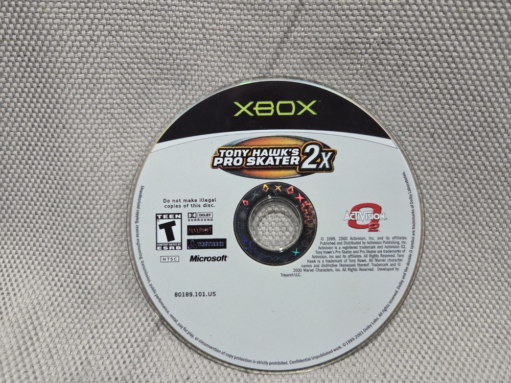 Xbox - Tony Hawk's Pro Skater 2x Microsoft Xbox Disc Only Tested And Working