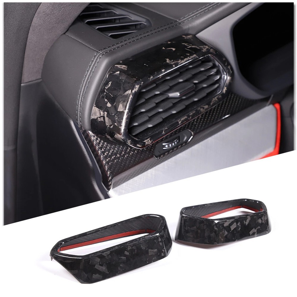 Forged Carbon Fiber Side Air Outlet Vent Cover Trim For Lamborghini URUS 2018-25
