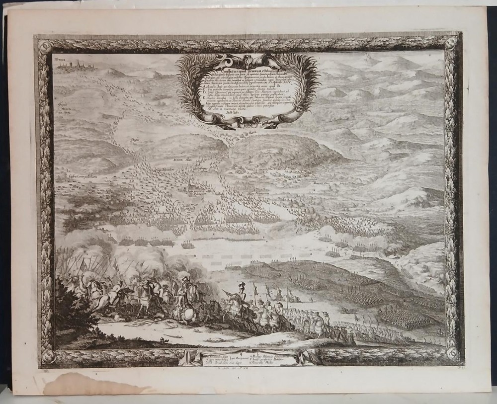 Battle Of Wojnicz Poland 1697 Pufendorf Unusual Antique Copper Engraved MapANTIQUE COPPER ENGRAVED MAP OF BATTLE OF WOJNICZ POLAND