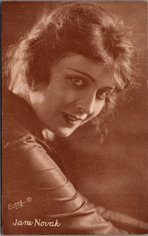 Jane Novak Silent Film Era RPPC Postcard - EVANS L.A. Studio Portrait