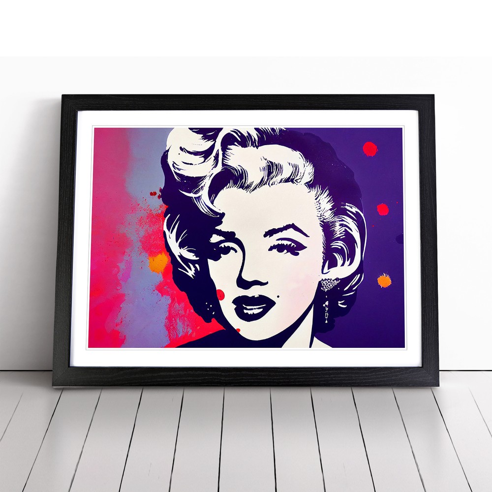 Pop Art Marilyn Monroe Vol.2 Abstract Wall Art Print Framed Picture Poster