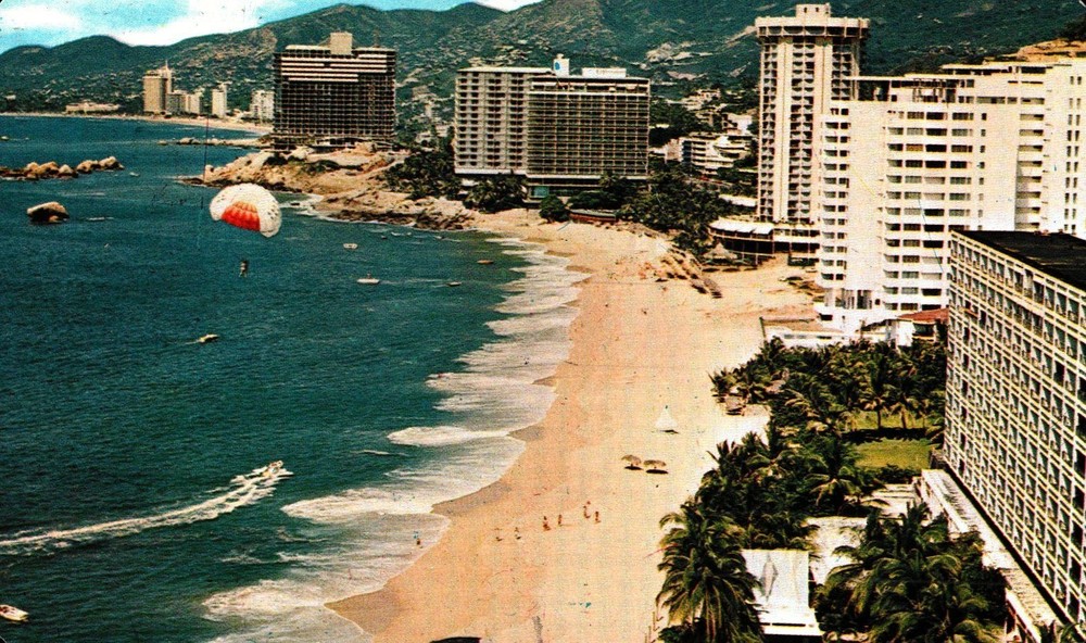 Panoramic View, Acapulco, Gro, Mexico, Vintage Postcard