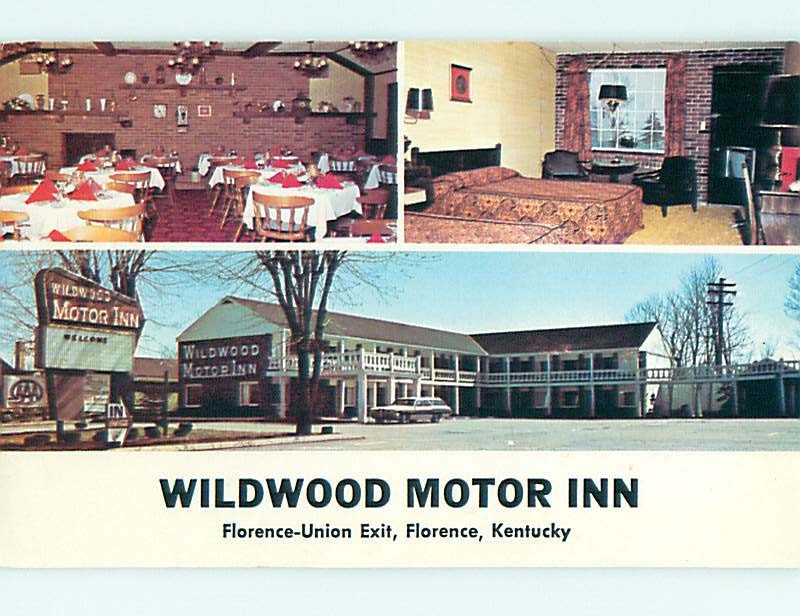 Pre-1980 OLD CARS & WILDWOOD RESTAURANT & MOTEL Florence Kentucky KY r0832