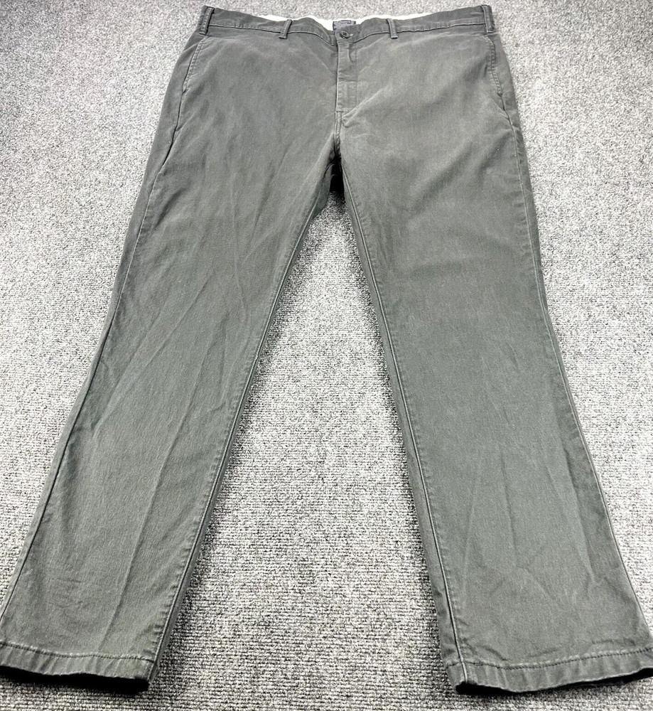 Levis Chino Pants Men 40x32 Gray Straight Standard Taper Work Casual