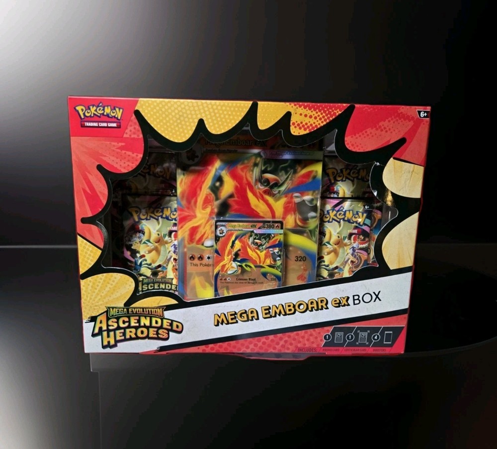 Pokemon TCG MEGA EVOLUTION ASCENDED HEROES EMBOAR EX BOX