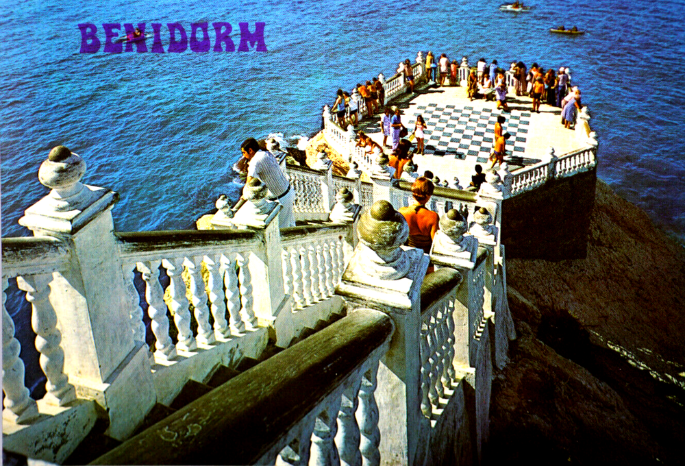 Postcard Spain Benidorm Mediterranean Terrace Balcón Mediterráneo Meeting Point
