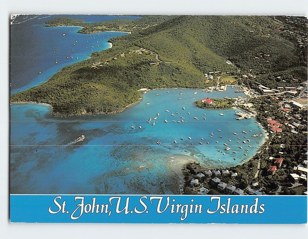 Postcard Shore St John US Virgin Islands