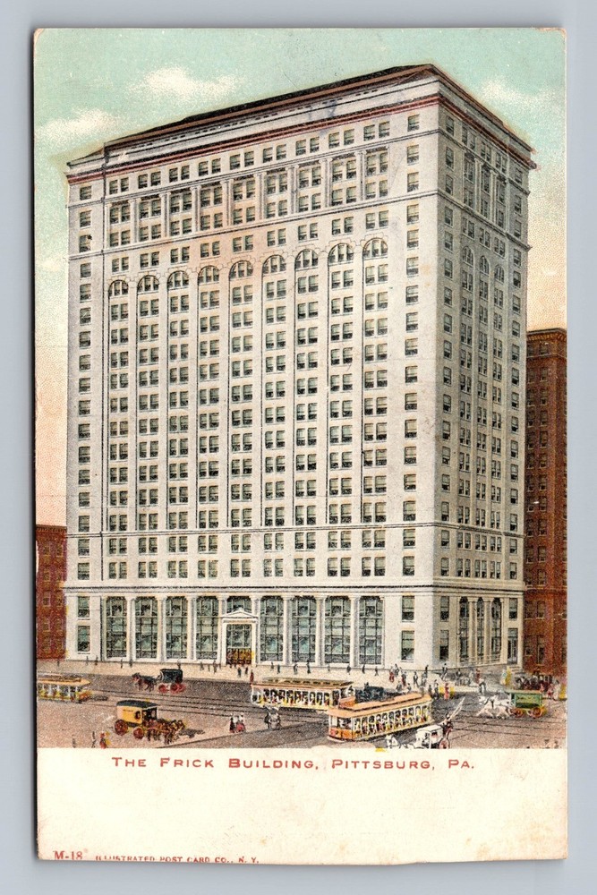 Pittsburg PA-Pennsylvania The Frick Building Vintage Postcard Standard Postal