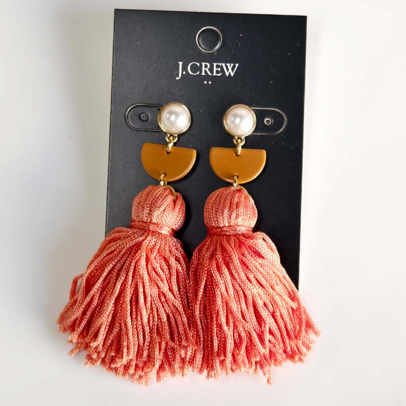New 75mm Jcrew Boho Tassel Drop Earrings Chic Women Party Vacation Jewelry Gift