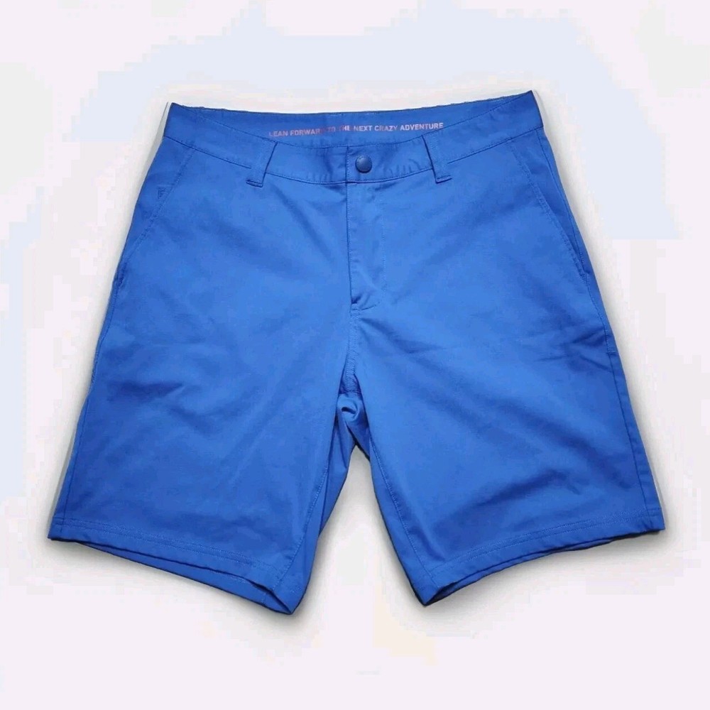 Rhone Commuter Shorts Men's 31 Blue Stretch Golf Chino Performance Preppy 9