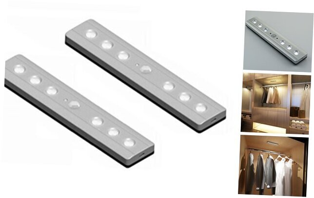 Under Cabinet Lights Closet Lights Motion Sensor LED USB Rechargeable Wireless