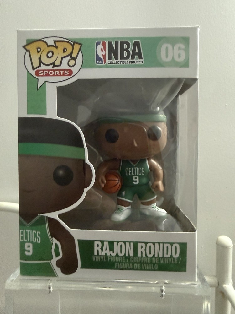 FUNKO POP! NBA RAJON RONDO #06 BOSTON CELTICS VAULTED COMES WITH A HARD STACK