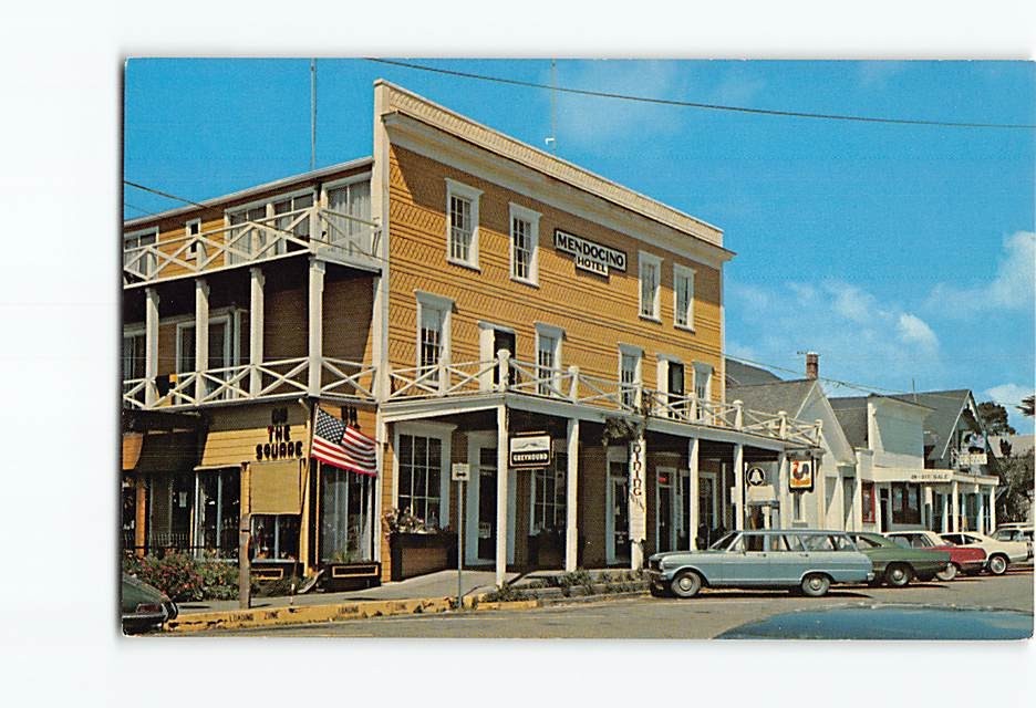 Postcard Mendocino Hotel Mendocino California USA