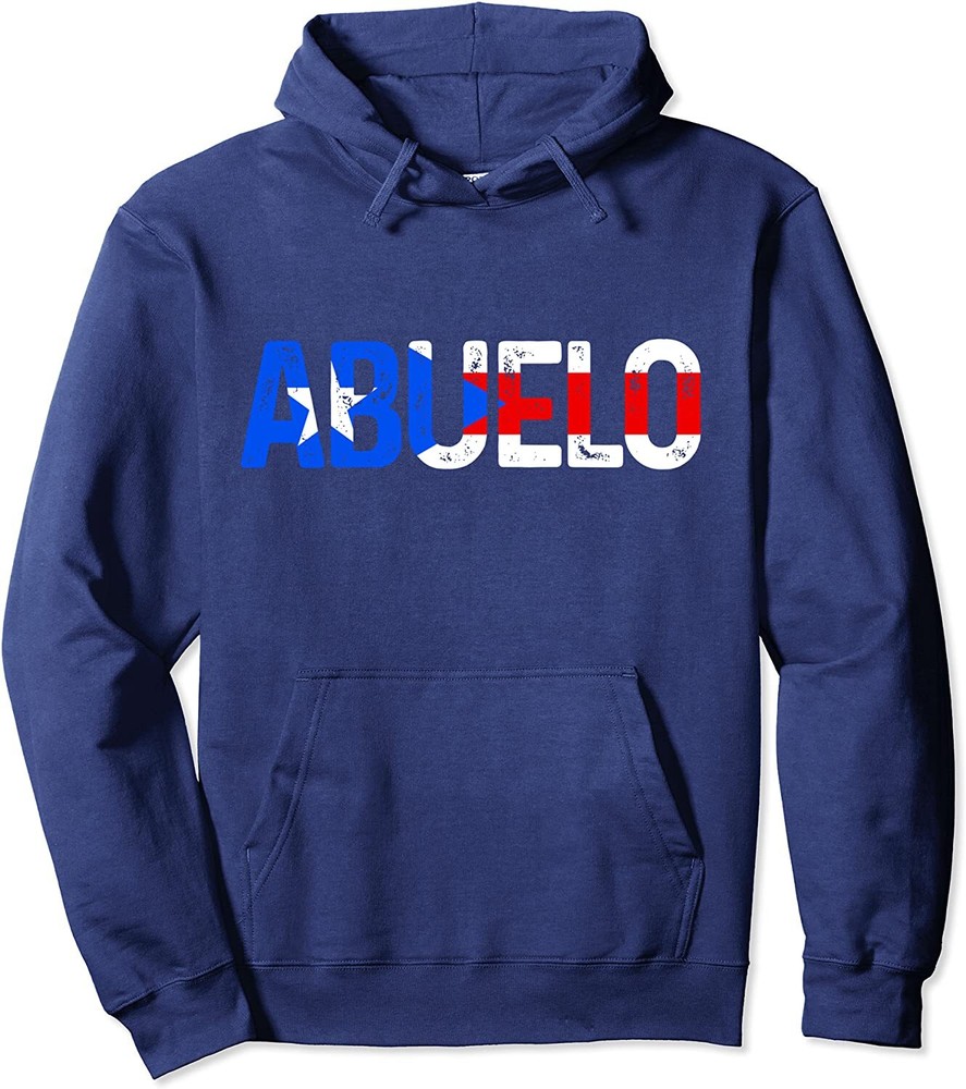 Abuelo Puerto Rico Flag Puerto Rican Father's Day Unisex Hooded Sweatshirt-image