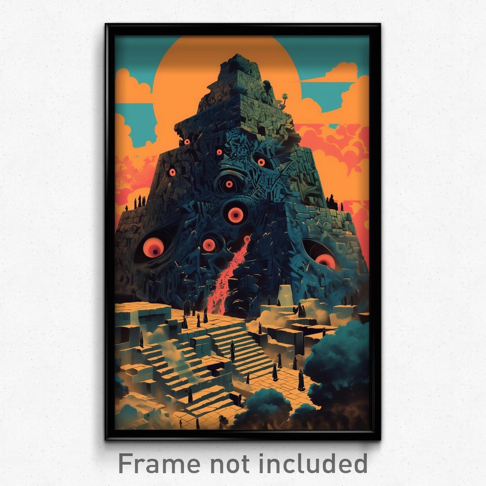 Vintage Mexican Psychedelic Movie Poster - Large Acropolis Film Art Print