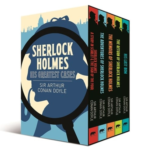 Sherlock Holmes: His Greatest Cases: 5-Book Paperback Boxed Set by Doyle: Used