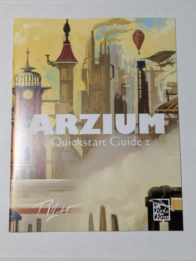 Arzium Quickstart Guide 2 - Red Raven Games - Free RPG Day 2025