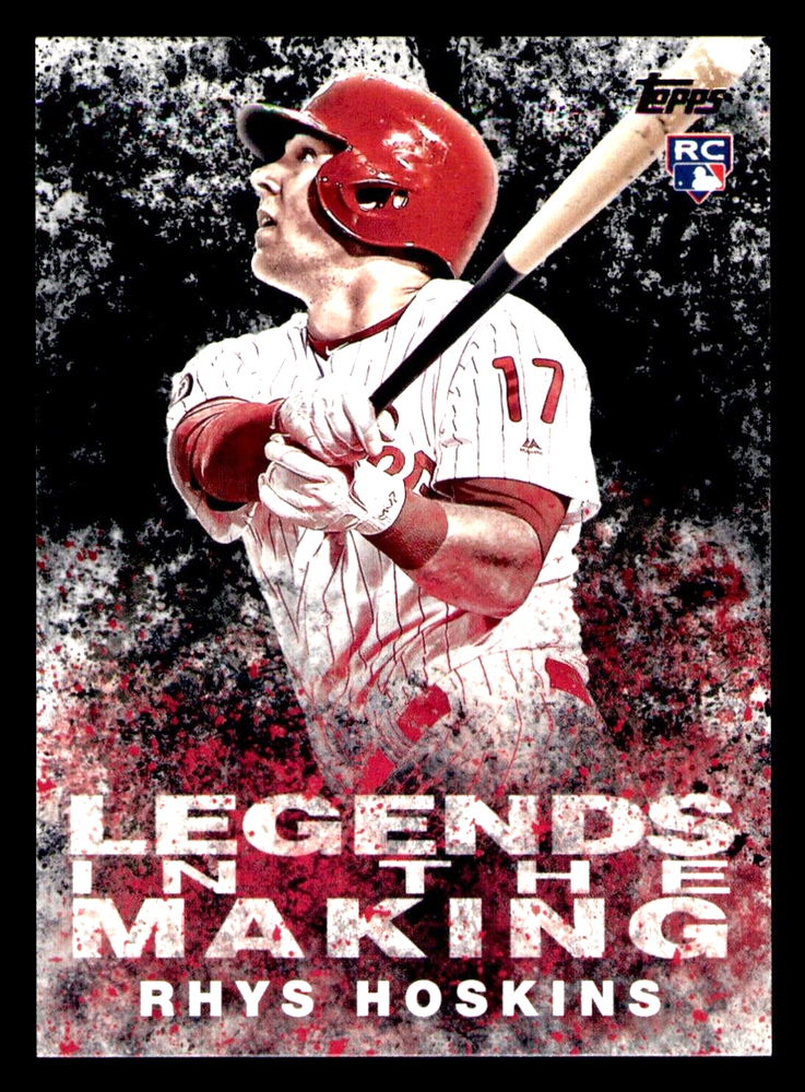 2018 Topps Rhys Hoskins Rookie Legends in the Making Black LITM-20 Phillies Baseball Card