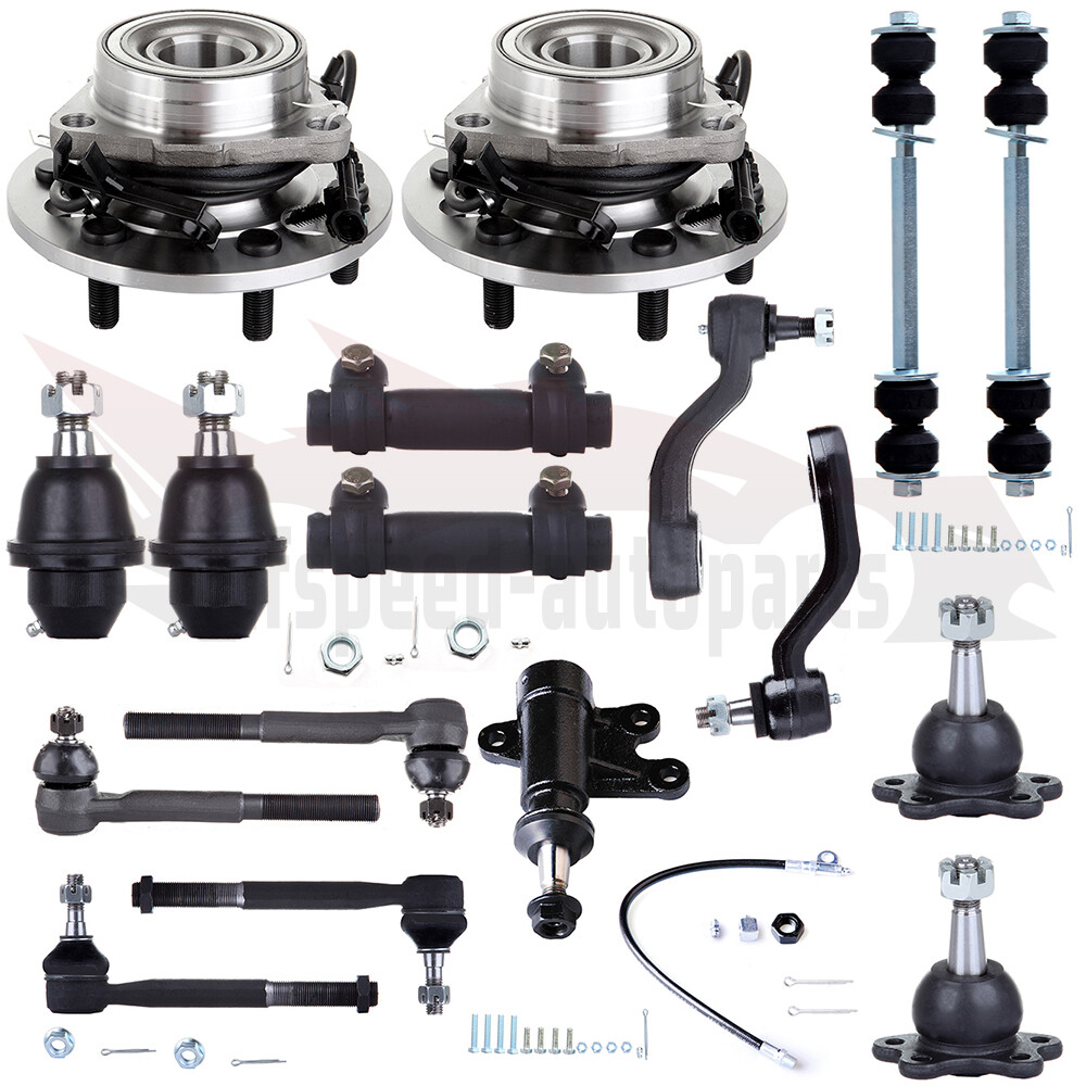 17PCS Front Suspension Kit for Chevy K1500 K2500 Tahoe with Tie Rods & Bearings