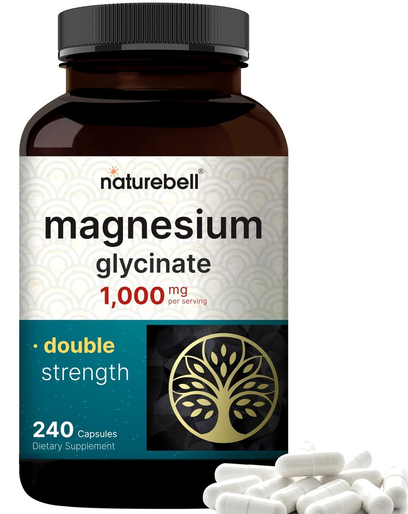 Magnesium Glycinate Supplement 1000mg | 500mg Per Capsule 240 Pills | 100% Ch...