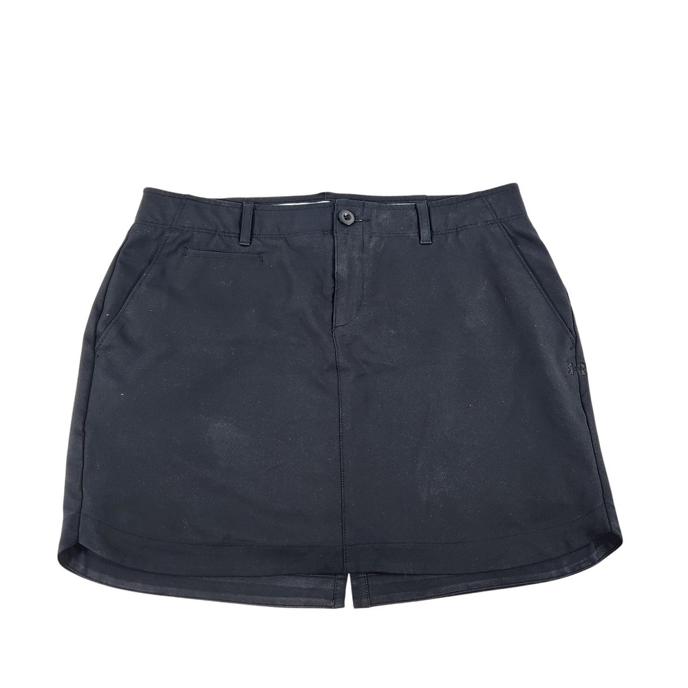 Under Armour Womens HeatGear Golf Skort Navy Blue Size 8 Fitted 11780