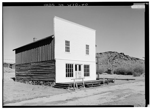 GENERAL VIEW FROM SOUTHWEST - Masonic Lodge, South Pass Avenue, South Pass