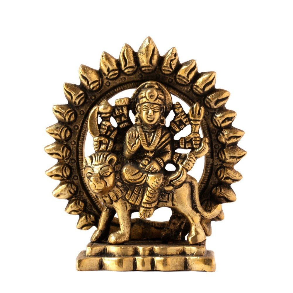 ™ Maa Durga Brass Statue MATA Rani Idol Murti Religious Gifts Showpiece for H...