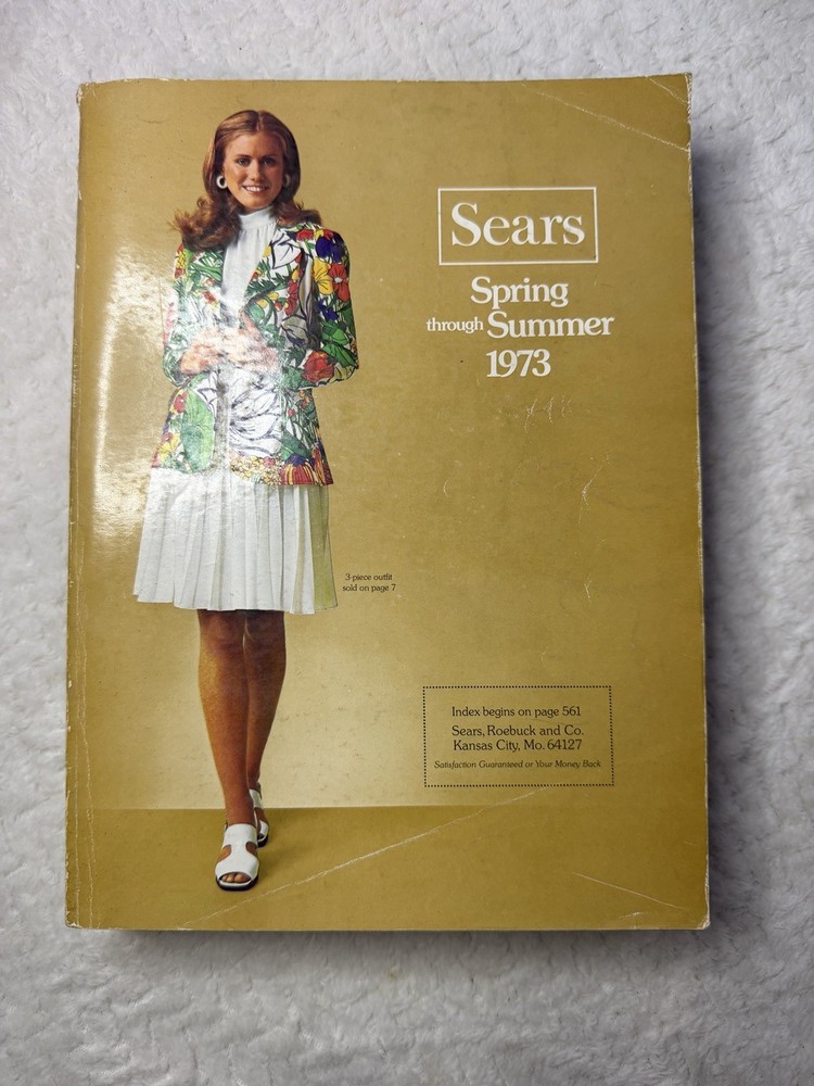 Vintage 1973 Sears Spring Summer Catalog Retro Fashion Home Decor 70s Big Book