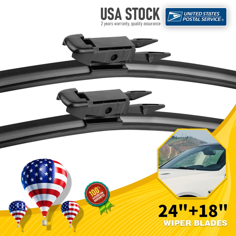 New Original Equipment Bracketless Windshield Wiper Blades Set 24
