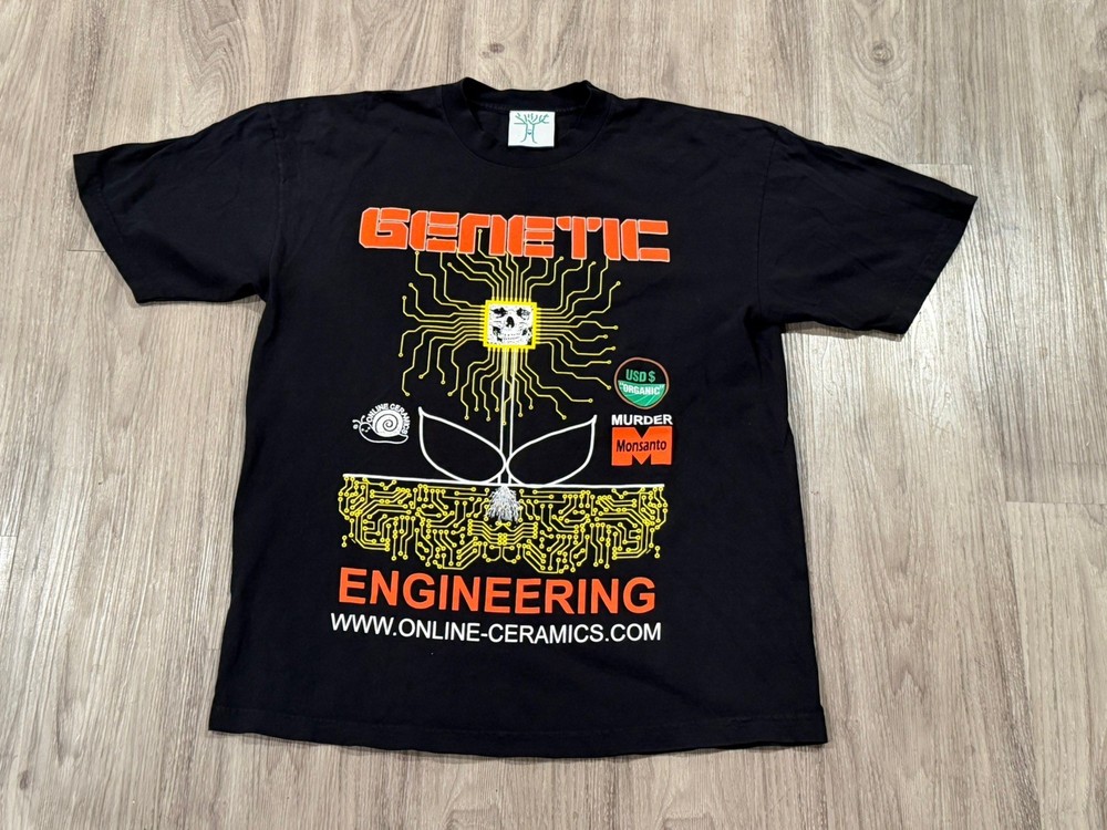Online Ceramics T Shirt Genetic Size L  Engineering A24 Skulls Monsanto Mint