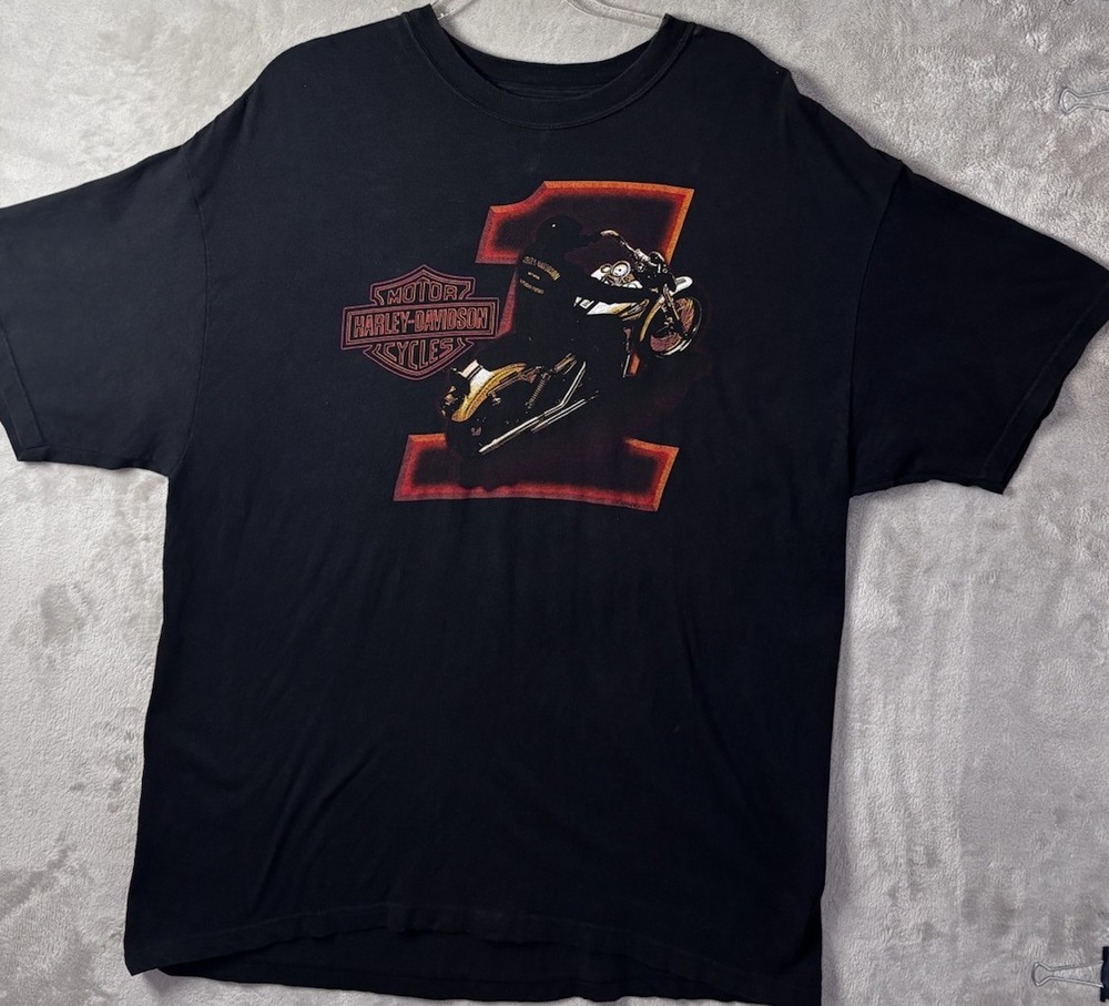 Harley Davidson Iron Valley PA T Shirt USA Made Biker Motorcycle 2005 Men’s XL
