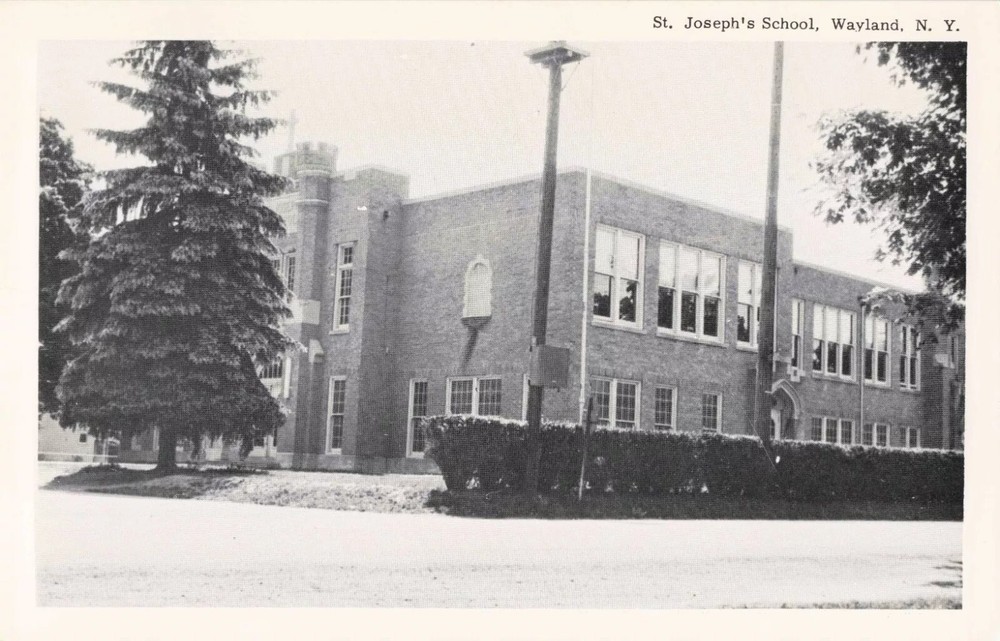 St Joseph's School - Wayland New York NY - Postcard