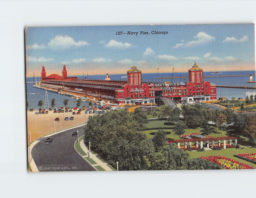 Postcard Navy Pier Chicago Illinois USA